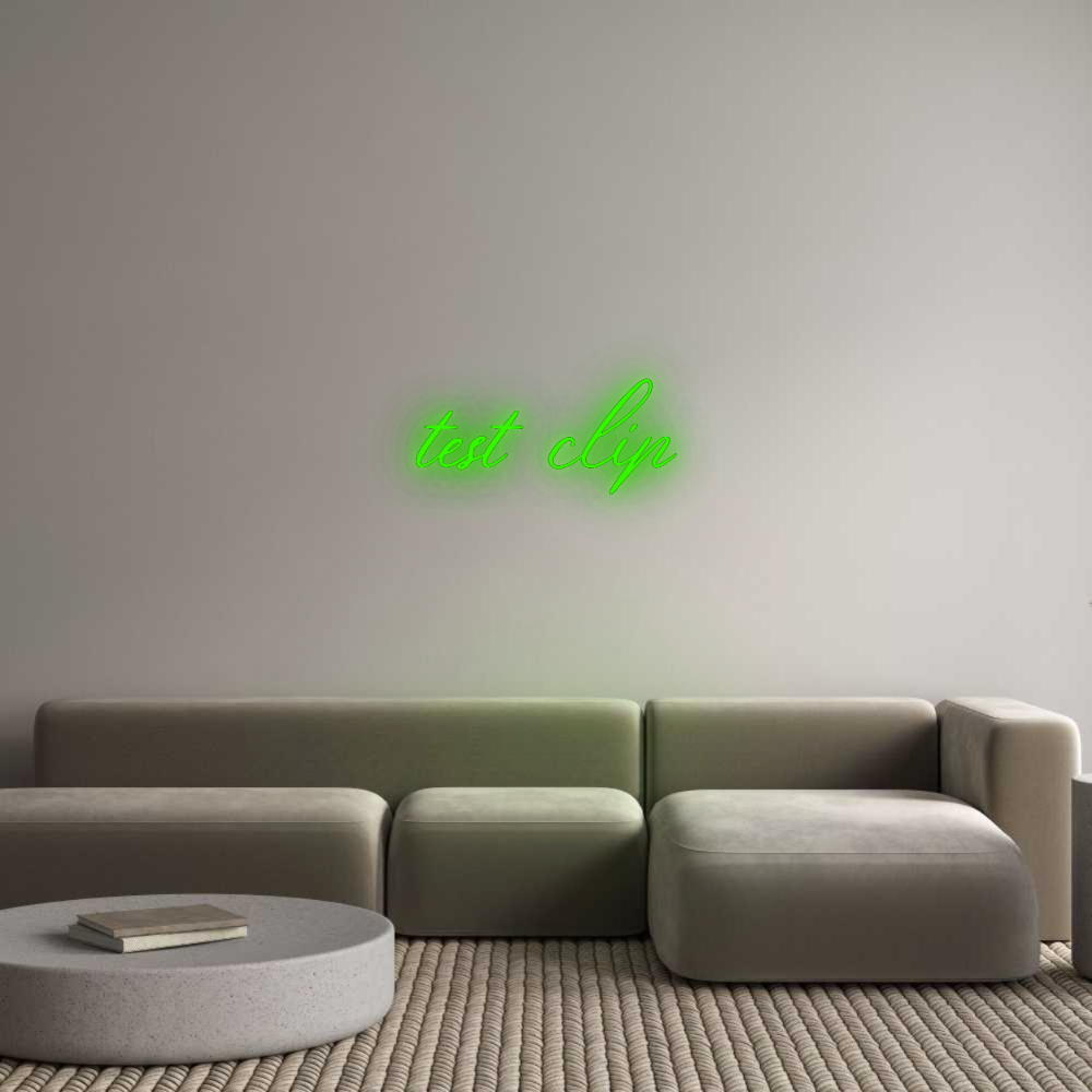 Konfigurator - Neon LED Clip - Personalisierter Indoor Schriftzug test clip