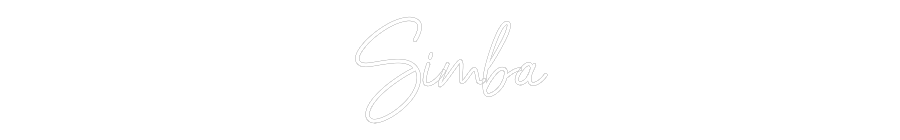 Konfigurator - Neon LED Flex - Personalisierter Indoor Schriftzug Simba