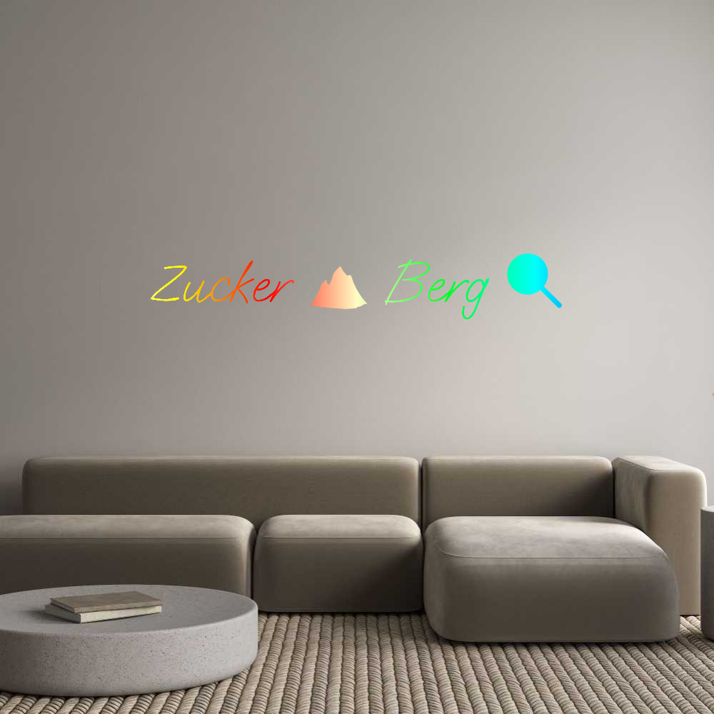 Konfigurator - Neon LED Flex - Personalisierter Indoor Schriftzug Zucker ⛰️ Ber...