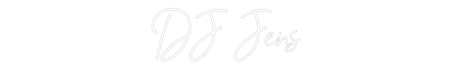 Konfigurator - Neon LED Flex - Personalisierter Indoor Schriftzug DJ Jens