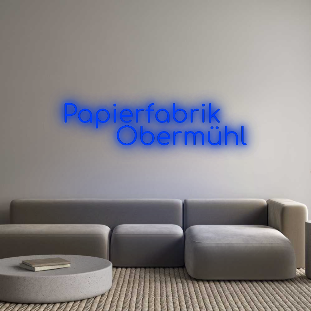 Konfigurator - Neon LED Clip - Personalisierter Indoor Schriftzug Papierfabrik
...