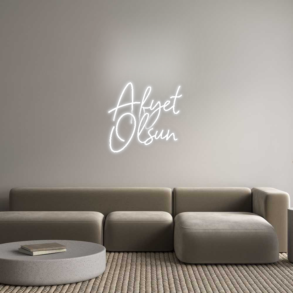 Konfigurator - Neon LED Flex - Personalisierter Indoor Schriftzug Afyet
Olsun
