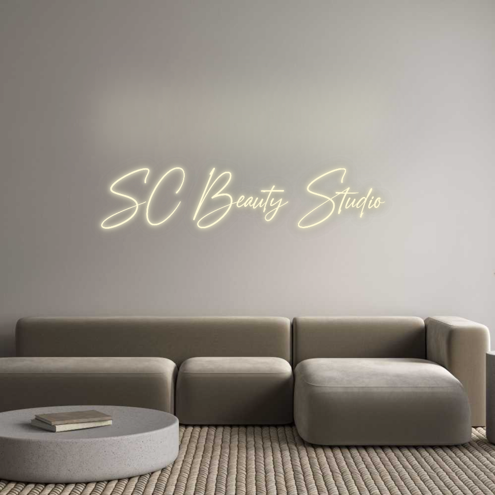 Configurateur - Neon LED Flex - Enseigne néon intérieure personnalisée SC Beauty Stu...
