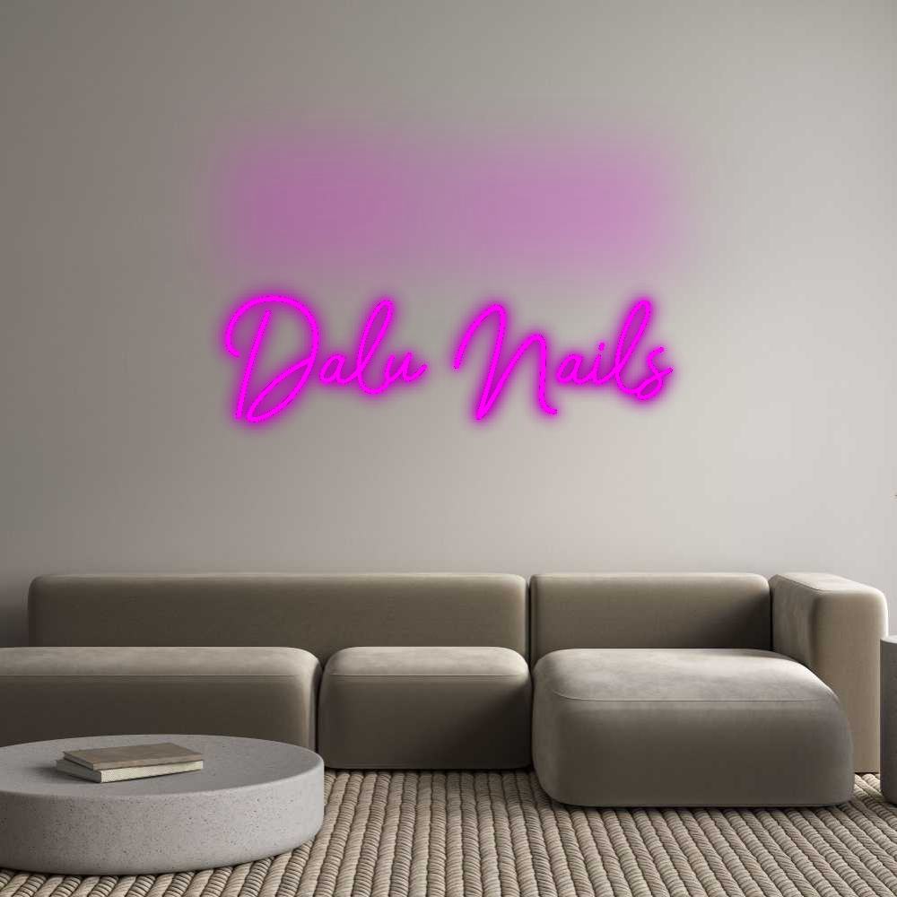 Konfigurator - Neon LED Flex - Personalisierter Indoor Schriftzug Dalu Nails