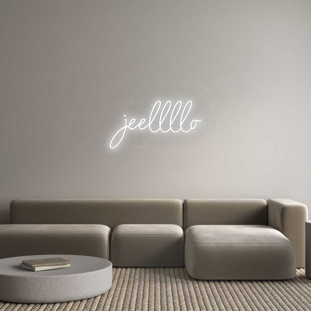 Konfigurator - Neon LED Flex - Personalisierter Indoor Schriftzug jeellllo