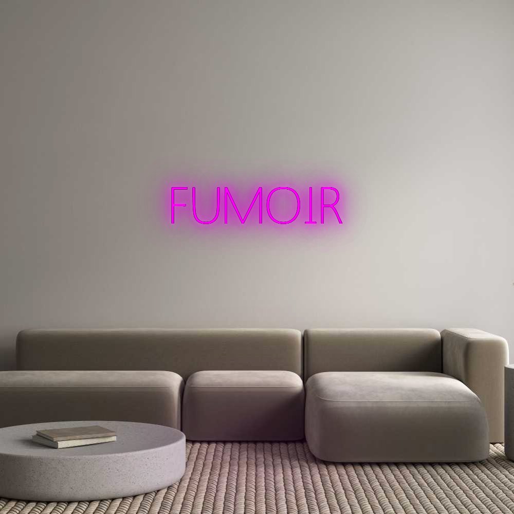 Configurateur - Neon LED Flex - Enseigne néon intérieure personnalisée FUMOIR