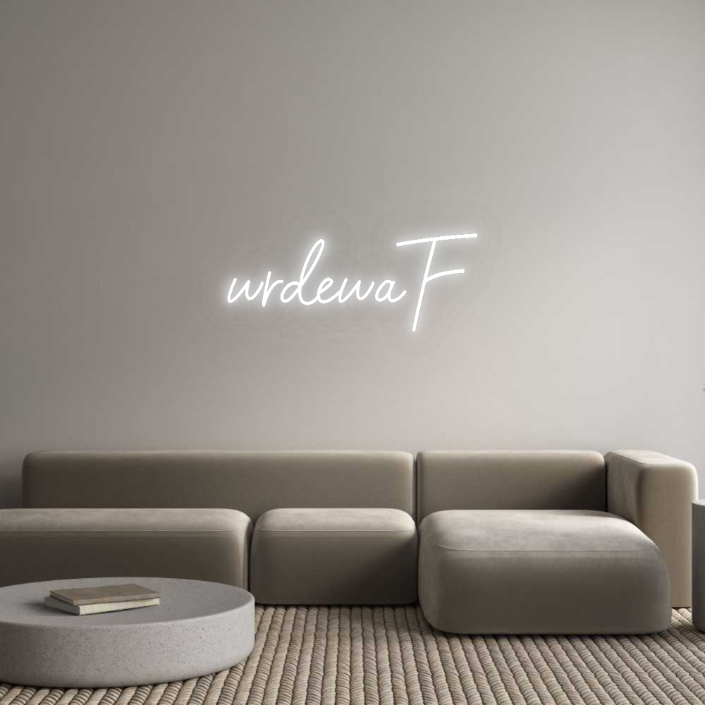 Konfigurator - Neon LED Clip - Personalisierter Indoor Schriftzug wrdewaF