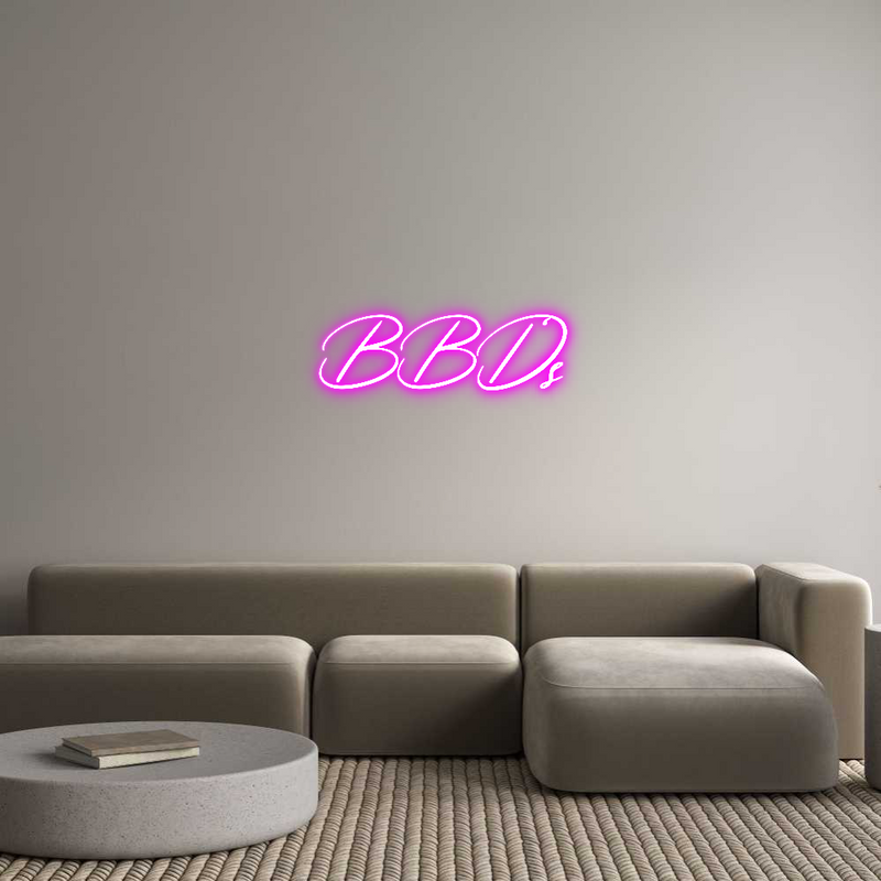 Konfigurator - Neon LED Clip - Personalisierter Indoor Schriftzug BBD‘s