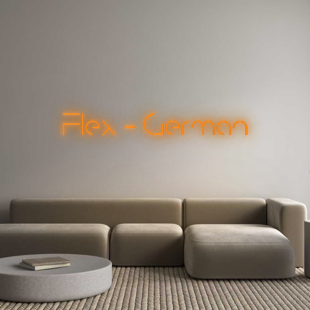 Konfigurator - Neon LED Flex - Personalisierter Indoor Schriftzug Flex - German