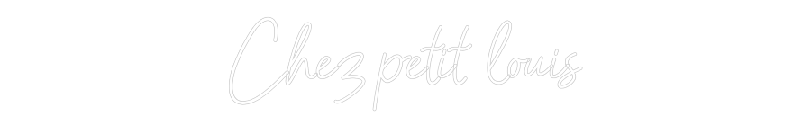 Configurateur - Neon LED Flex - Enseigne néon intérieure personnalisée Chez petit lo...