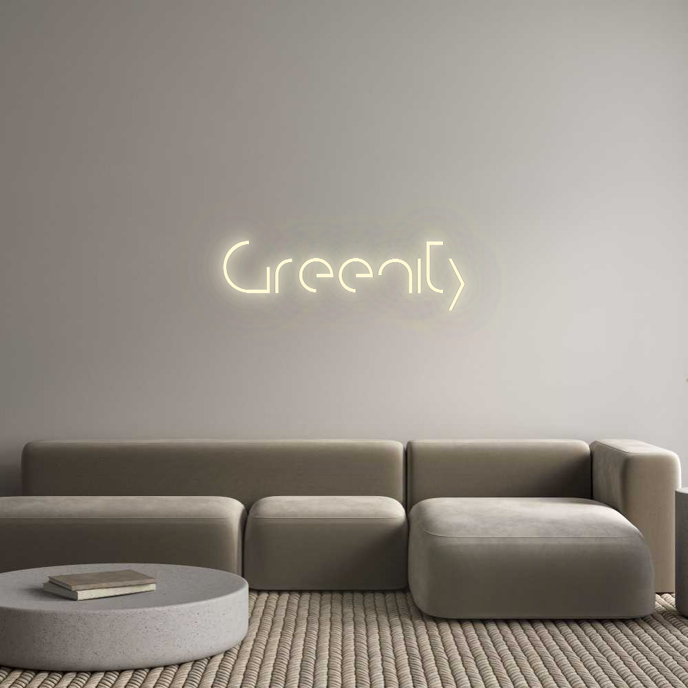 Konfigurator - Neon LED Clip - Personalisierter Indoor Schriftzug Greenity