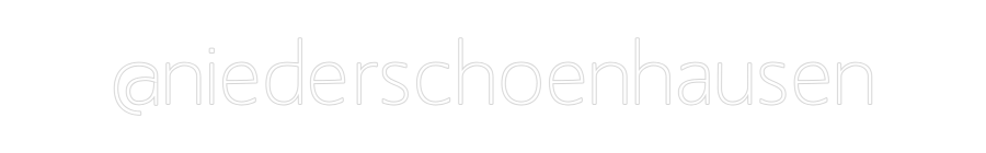 Konfigurator - Neon LED Flex - Personalisierter Indoor Schriftzug @niederschoen...