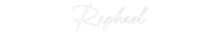 Konfigurator - Neon LED Flex - Personalisierter Indoor Schriftzug Raphael