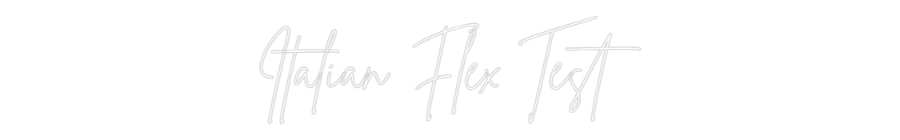 Konfigurator - Neon LED Flex - Personalisierter Indoor Schriftzug Italian Flex ...