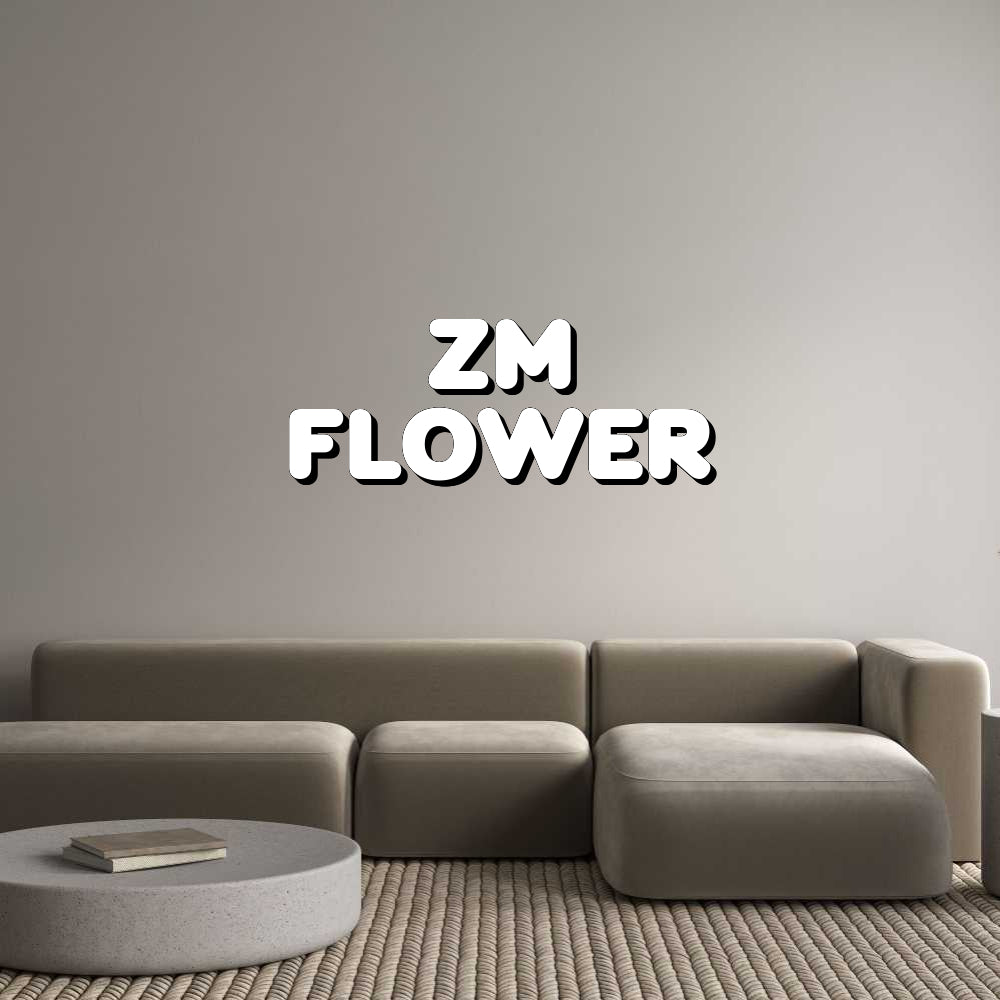 Konfigurator - Personalisierte Leuchtreklame & Leuchtbuchstaben ZM
flower