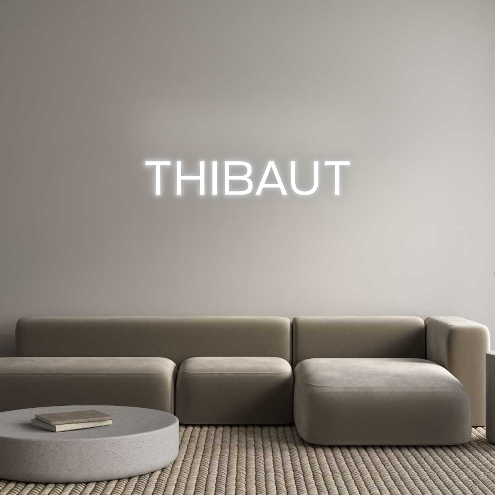 Configurateur - Neon LED Flex - Enseigne néon intérieure personnalisée THIBAUT