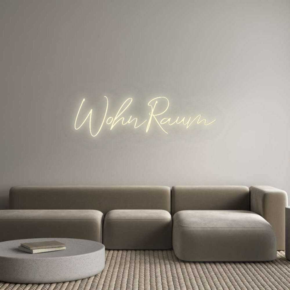 Konfigurator - Neon LED Flex - Personalisierter Indoor Schriftzug WohnRaum