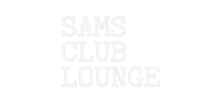 Konfigurator - Neon LED Flex - Personalisierter Indoor Schriftzug SAMS
CLUB
L...