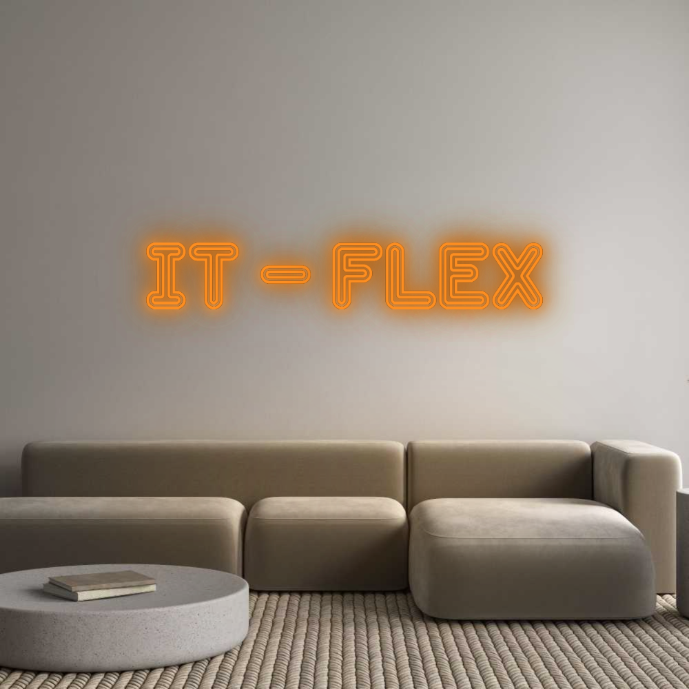 Konfigurator - Neon LED Flex - Personalisierter Indoor Schriftzug IT - Flex