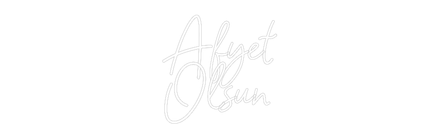 Konfigurator - Neon LED Flex - Personalisierter Indoor Schriftzug Afyet
Olsun