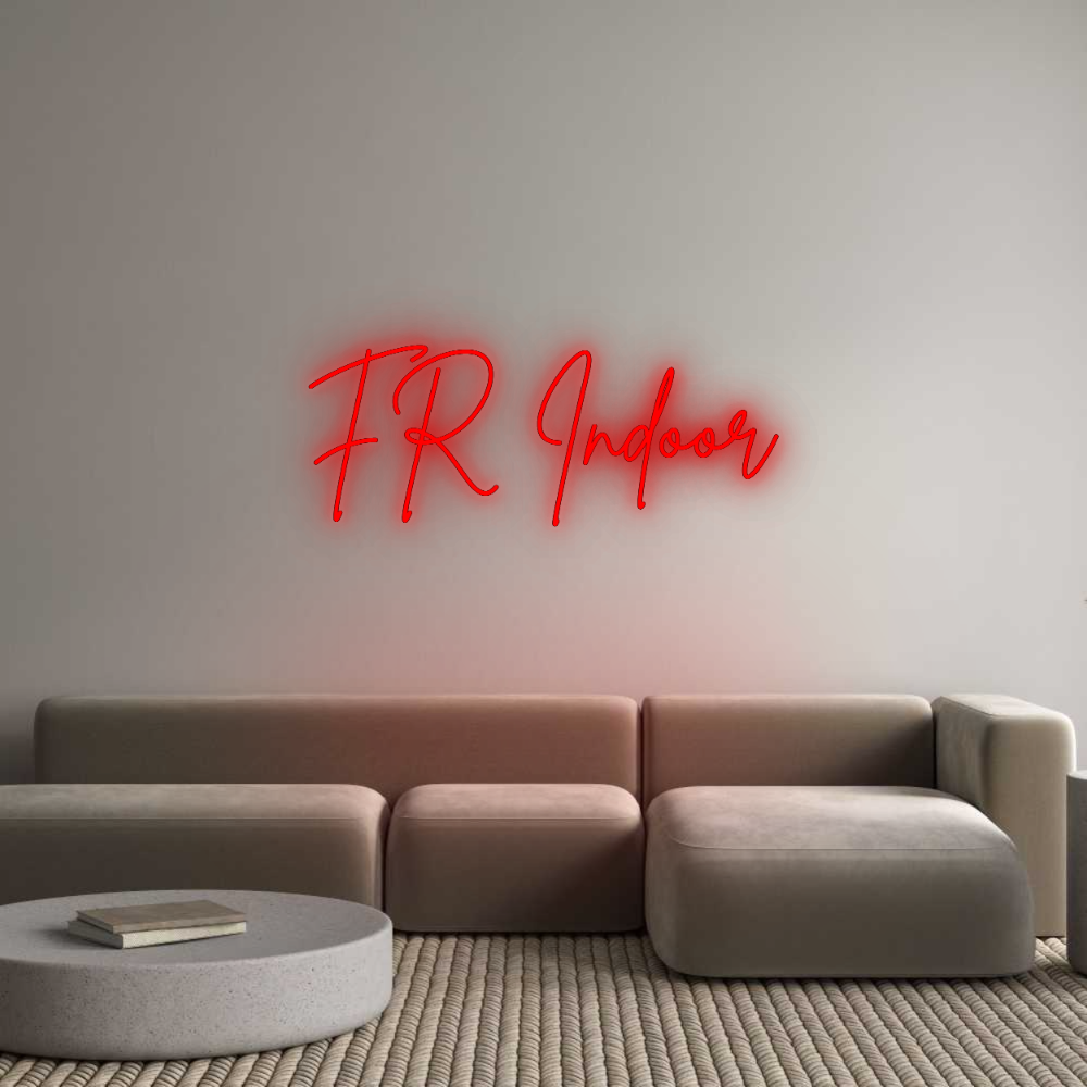 Konfigurator - Neon LED Flex - Personalisierter Indoor Schriftzug FR Indoor
