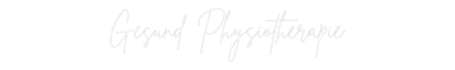 Konfigurator - Neon LED Flex - Personalisierter Indoor Schriftzug Gesund Physio...