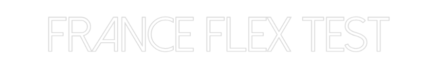 Configurateur - Neon LED Flex - Enseigne néon intérieure personnalisée France Flex T...