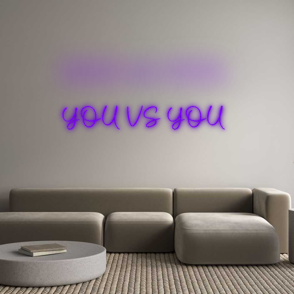 Konfigurator - Neon LED Flex - Personalisierter Indoor Schriftzug YOU VS YOU