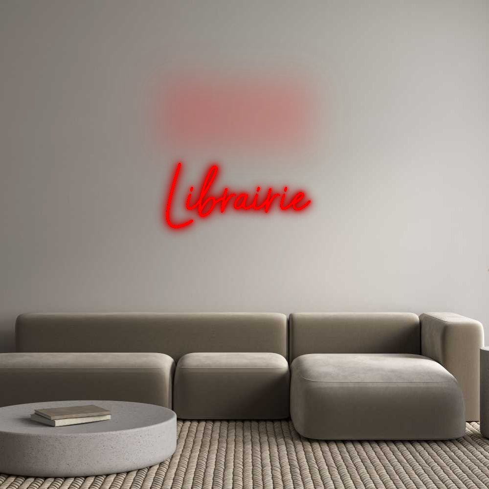 Configurateur - Neon LED Flex - Enseigne néon intérieure personnalisée Librairie
