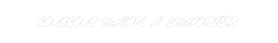 Configurateur - Neon LED Flex - Enseigne néon intérieure personnalisée COUSCOUS MAIO...