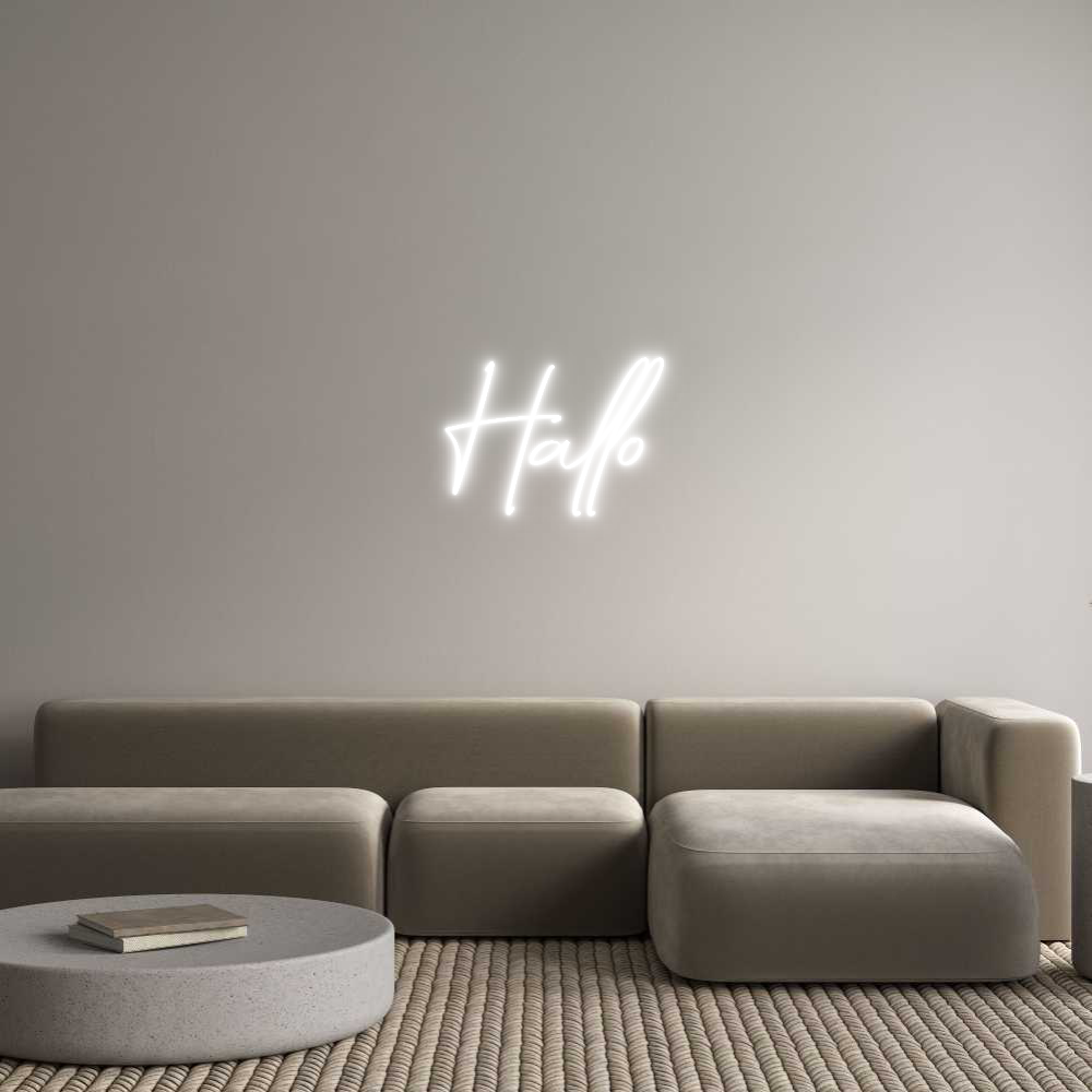Konfigurator - Neon LED Flex - Personalisierter Indoor Schriftzug Hallo