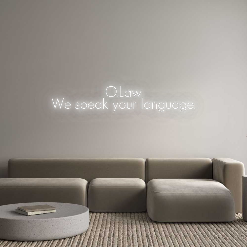 Konfigurator - Neon LED Clip - Personalisierter Indoor Schriftzug O.Law
We spe...