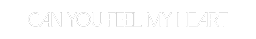 Konfigurator - Neon LED Flex - Personalisierter Indoor Schriftzug Can you feel ...