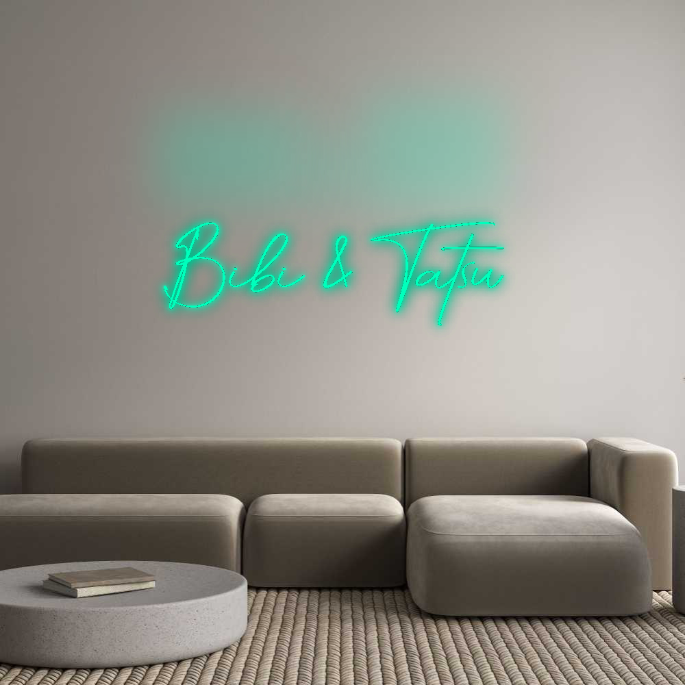 Konfigurator - Neon LED Flex - Personalisierter Indoor Schriftzug Bibi & Tatsu