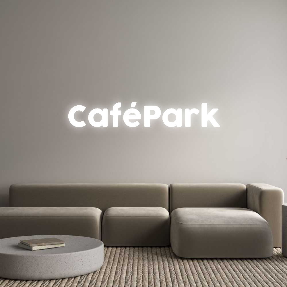 Konfigurator - Personalisierte Leuchtreklame & Leuchtbuchstaben CaféPark