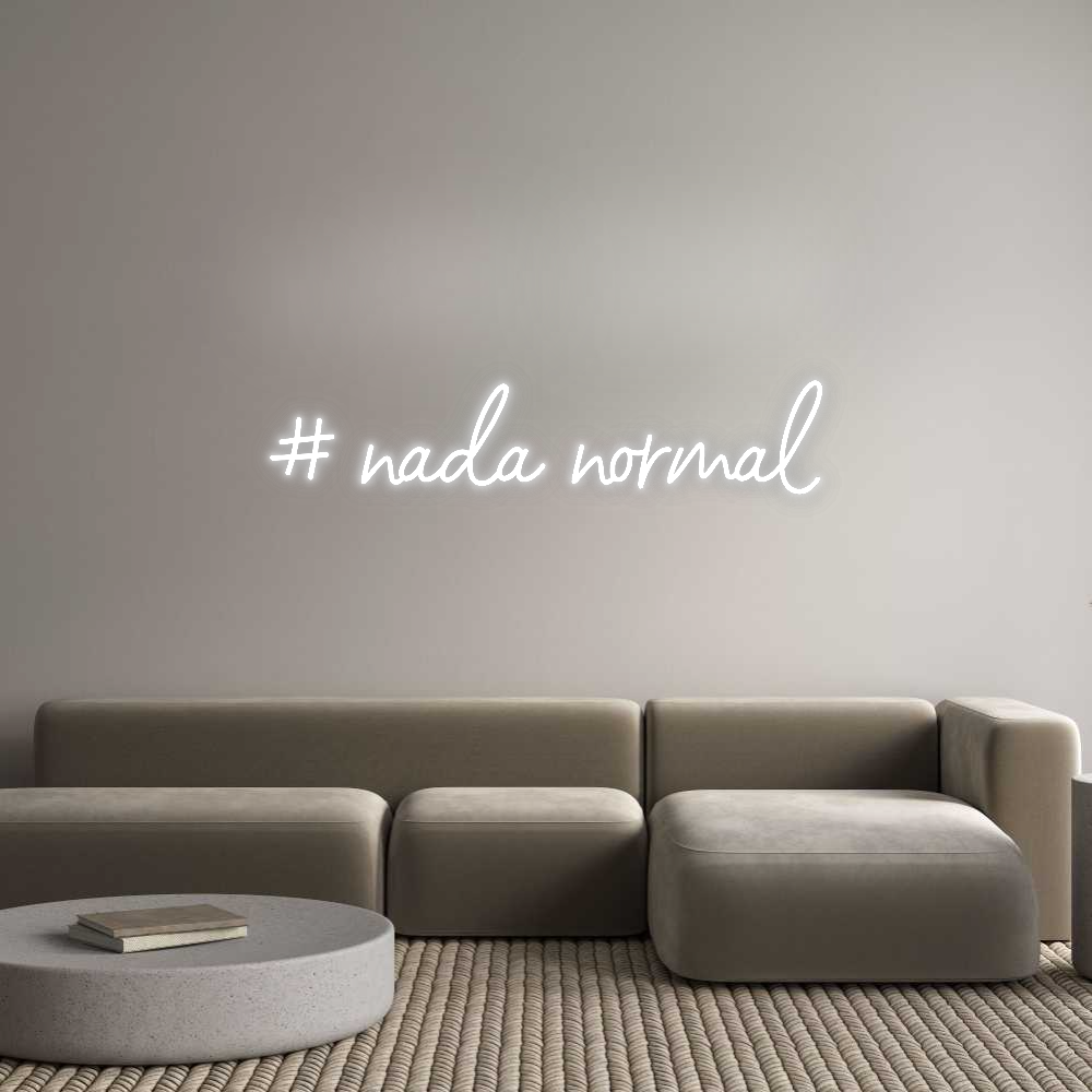 Konfigurator - Neon LED Flex - Personalisierter Indoor Schriftzug # nada normal