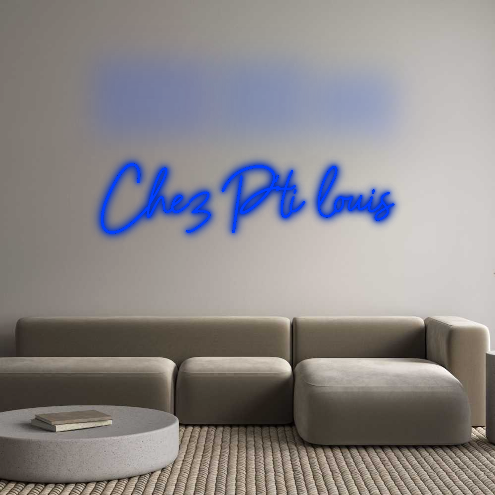 Configurateur - Neon LED Flex - Enseigne néon intérieure personnalisée Chez P'ti louis