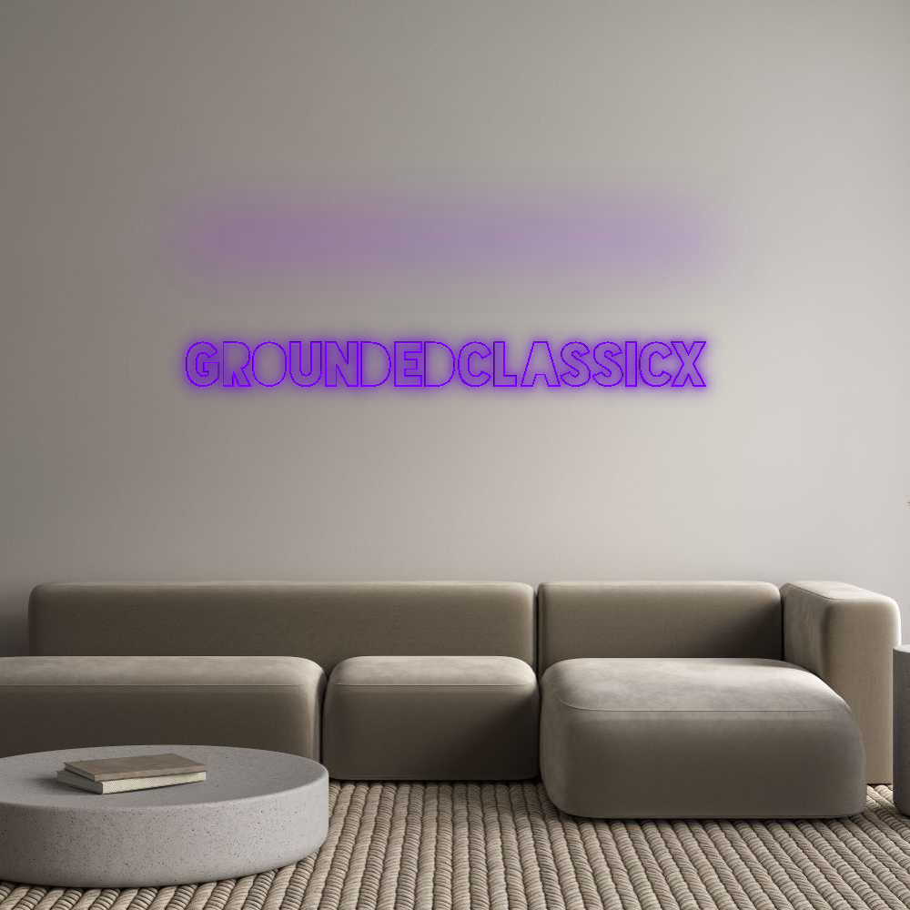 Konfigurator - Neon LED Liquid Acryl - Personalisierter Indoor & Outdoor Schriftzug GroundedClass...