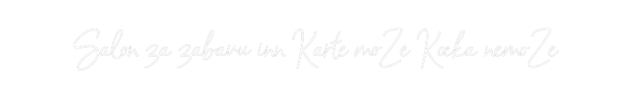 Konfigurator - Neon LED Flex - Personalisierter Indoor Schriftzug Salon za zaba...