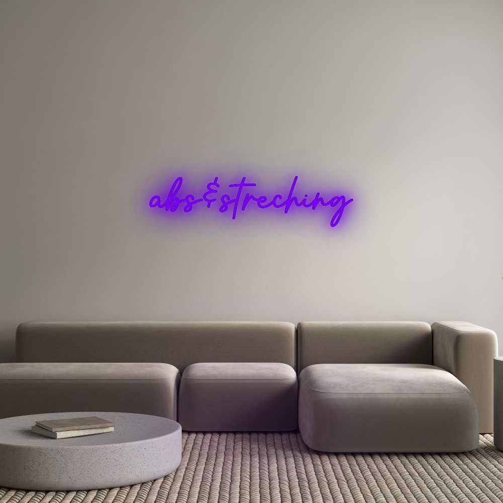 Konfigurator - Neon LED Flex - Personalisierter Indoor Schriftzug abs&streching
