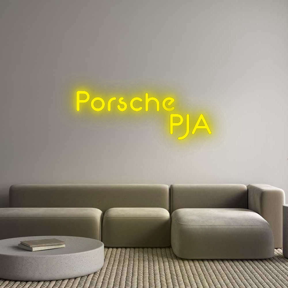 Konfigurator - Neon LED Flex - Personalisierter Indoor Schriftzug Porsche
    ...