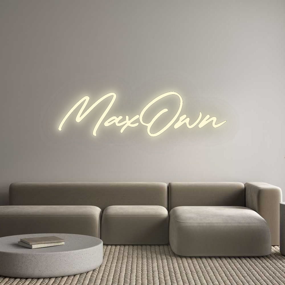 Configurateur - Neon LED Flex - Enseigne néon intérieure personnalisée MaxOwn