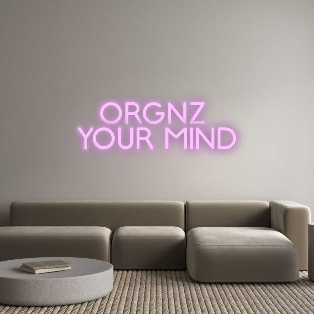 Konfigurator - Neon LED Flex - Personalisierter Indoor Schriftzug ORGNZ 
YOUR ...