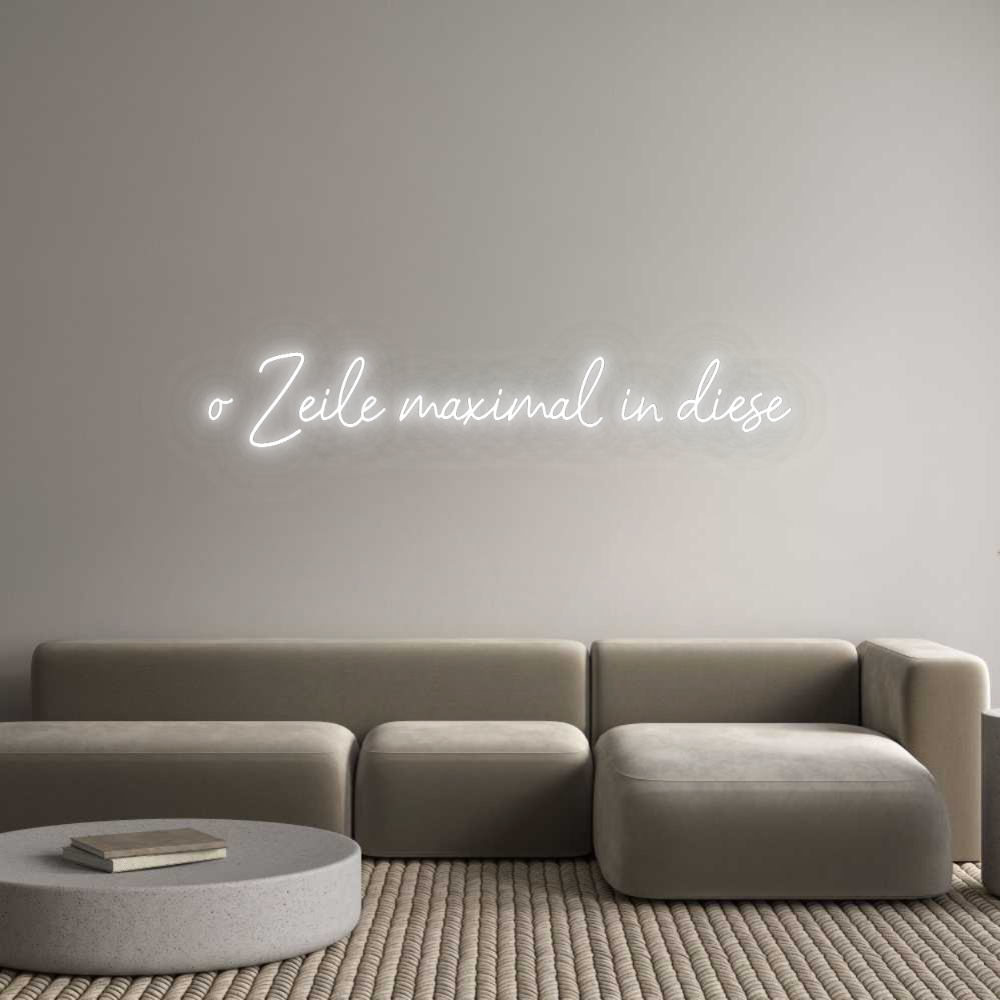 Konfigurator - Neon LED Flex - Personalisierter Indoor Schriftzug o Zeile maxim...