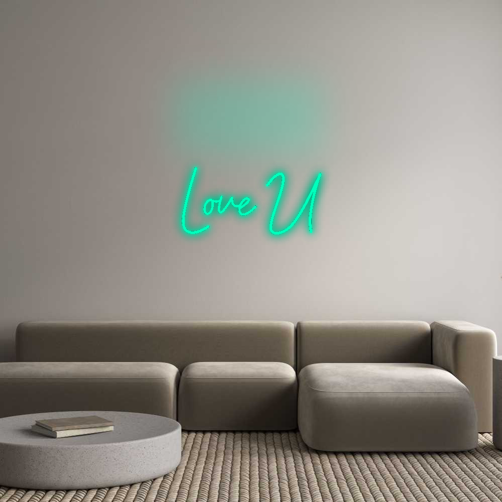 Configurateur - Neon LED Flex - Enseigne néon intérieure personnalisée Love U