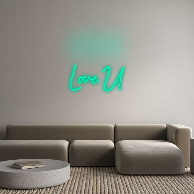 Configurateur - Neon LED Flex - Enseigne néon intérieure personnalisée Love U