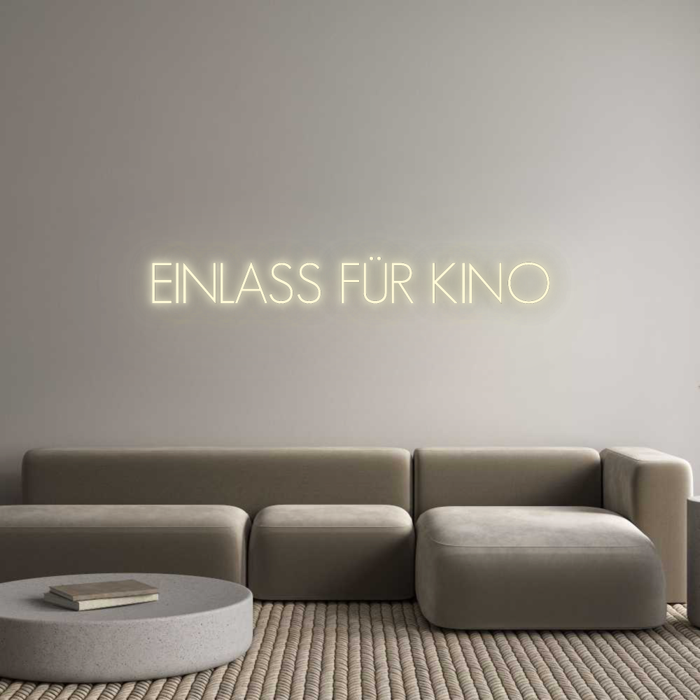 Konfigurator - Neon LED Flex - Personalisierter Indoor Schriftzug EINLASS FÜR K...