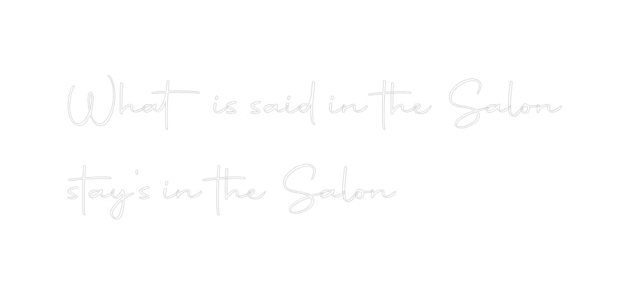 Konfigurator - Neon LED Flex - Personalisierter Indoor Schriftzug What is said ...