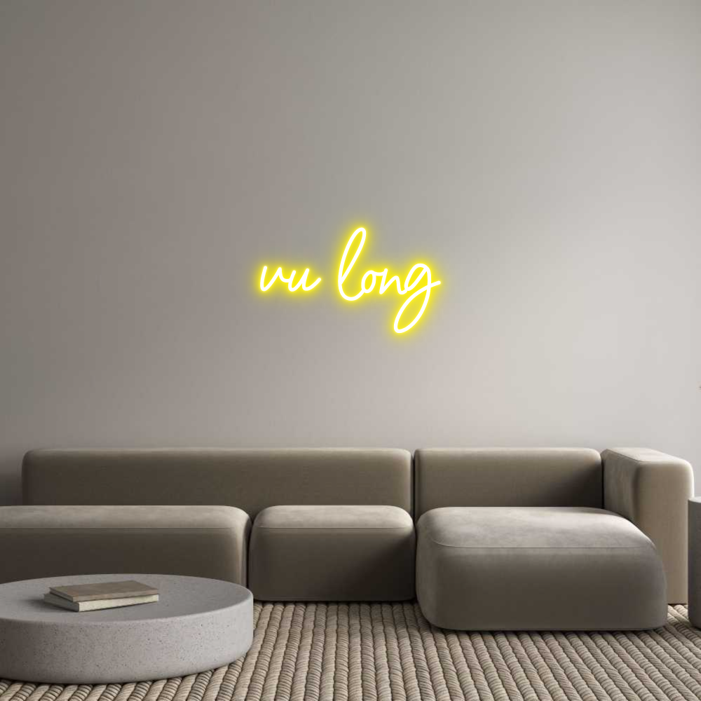 Konfigurator - Neon LED Clip - Personalisierter Indoor Schriftzug vu long