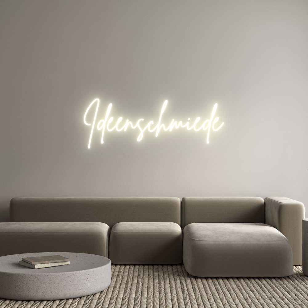 Konfigurator - Neon LED Flex - Personalisierter Indoor Schriftzug Ideenschmiede